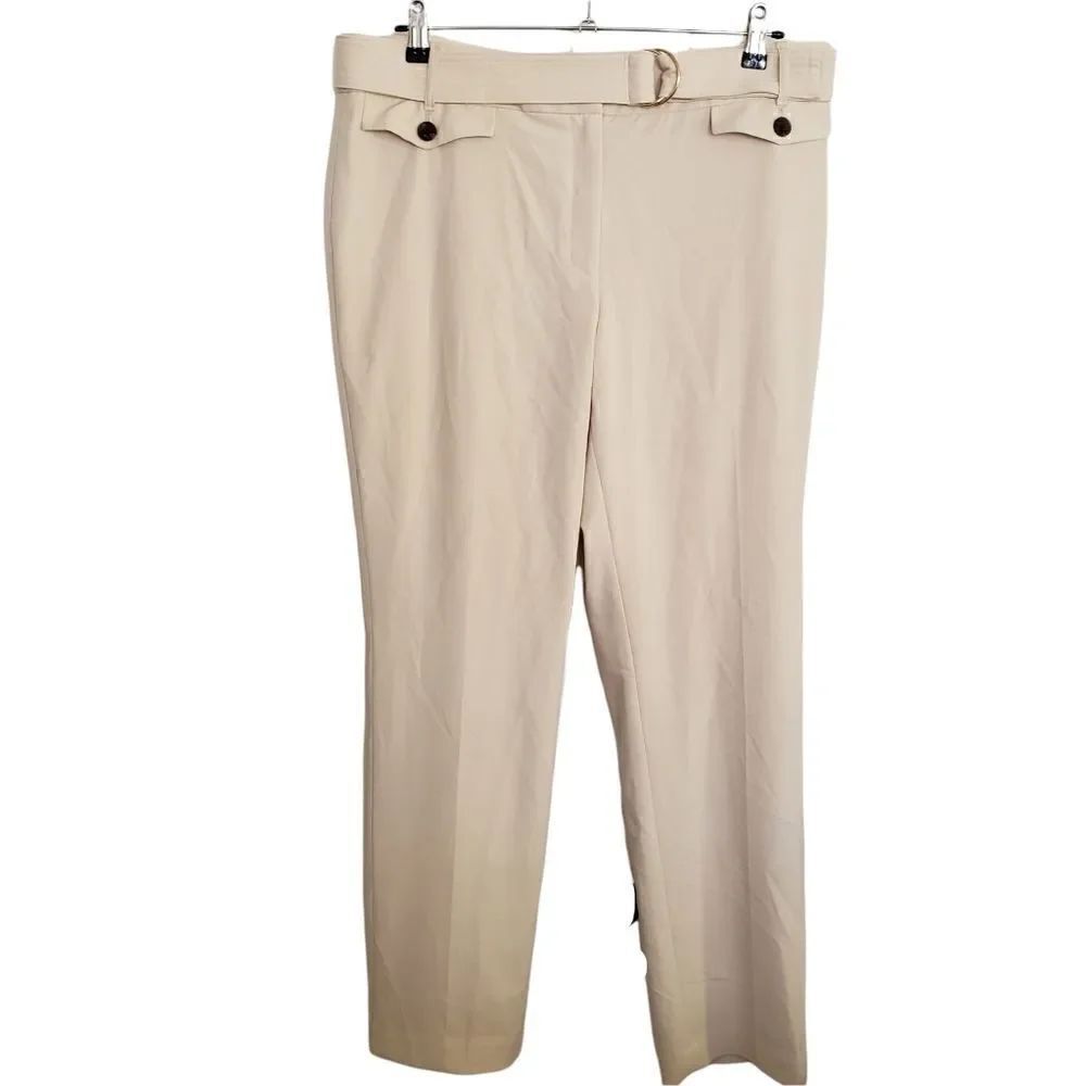 Calvin Klein Mid-Rise Ankle Straight Leg Pants